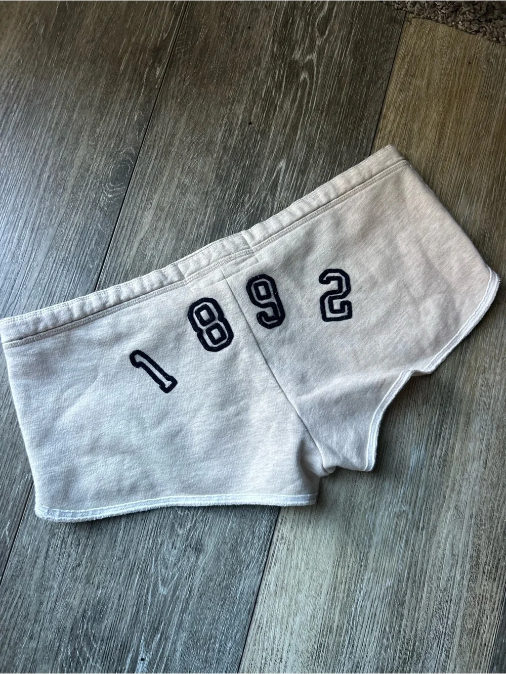 Rare Abercrombie & Fitch Y2K vintage Women's Lounge Shorts with Navy 1892